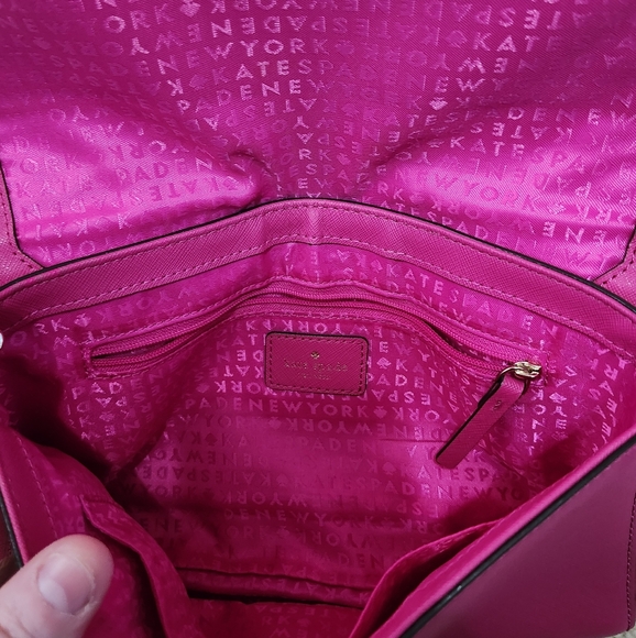 Kate Spade Fuchsia Greer Laurel Way Crossbody Shoulder Bag - Picture 5 of 6
